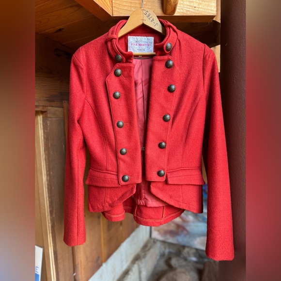 Pink Martini Red Structured Jacket - Picture 2 of 9